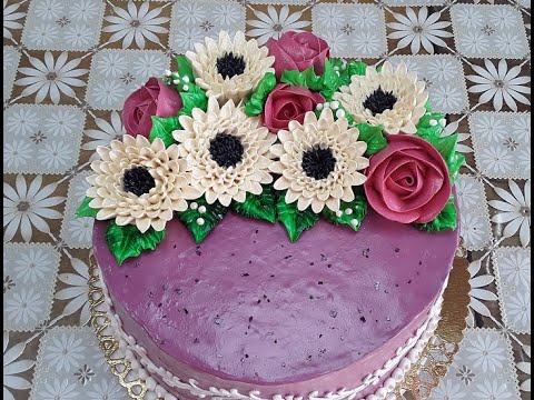 Видео: Торт с герберами для мужчины
