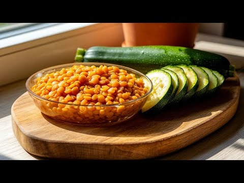 Видео: БЕЗ муки! БЕЗ яиц! Только чечевица и цуккини! В духовке или на сковороде