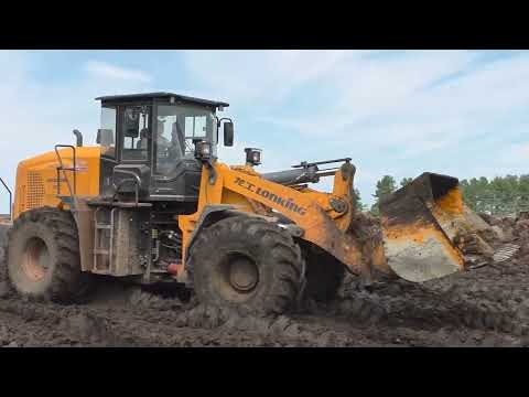 Видео: Невероятно брутальный  Lonking CDM856G AGRI фронтальный погрузчик.