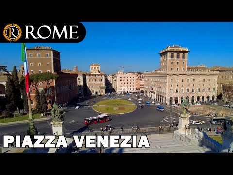 Видео: Рим Италия ➧ Пьяцца Венеция - Палаццо Венеция ➧ Экскурсия с гидом [4K Ultra HD]