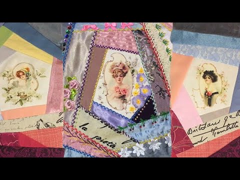 Видео: Крейзи-квилт "Весна в Париже" DIY Мастер-класс.