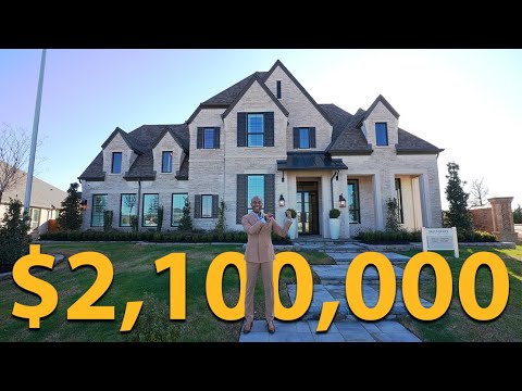 Видео: ЭКСКУРСИЯ ПО РОСКОШНОМУ ДОМУ В ХАЙЛЕНДЕ ЗА 2 100 000 ДОЛЛАРОВ В ПРОСПЕР, ТЕХАС | НЕДАЛЕКО ОТ ФРИС...