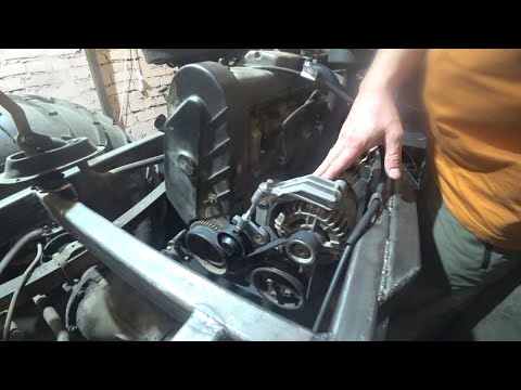 Видео: Вездеход болотоход с короткой базой.двигателем ваз. поставил генератор. прокачал насос гур.