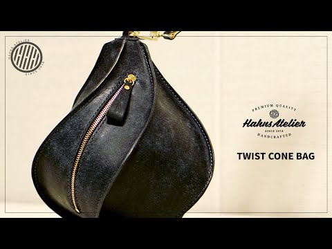 Видео: [Leather Craft] Создание сумки в форме мороженого