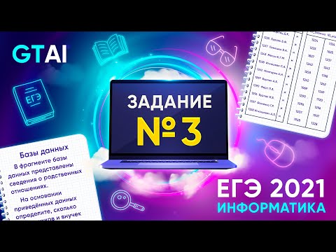 Видео: Информатика ЕГЭ 2021 | Задание 3 | Базы данных и таблицы