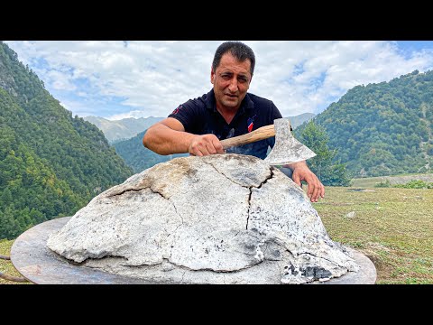 Видео: Целый БАРАН Приготовленный под толстым слоем СОЛИ высоко в горах!