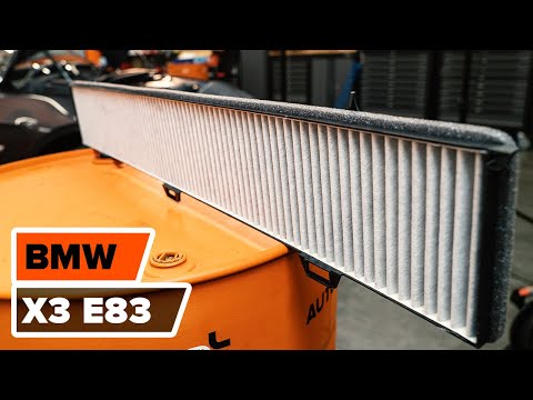 Видео: Как да сменим Филтър за купе на BMW X3 E83 [ИНСТРУКЦИЯ]