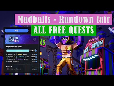 Видео: №13 Madballs - Rundown fair, проходження free квестів з коментарями | Sandbox Season 4