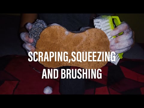 Видео: 🛑ASMR Быстрый и агрессивный|Интенсивное расчесывание,выжимание,разрывание и царапание мыльной губкой