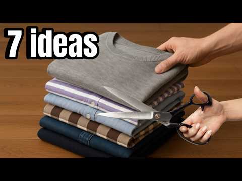 Видео: 7 ЛУЧШИХ ИДЕЙ ДЛЯ ПОВТОРНОГО ИСПОЛЬЗОВАНИЯ СТАРОЙ ОДЕЖДЫ / Сшейте новую одежду без лишних затрат ‼️