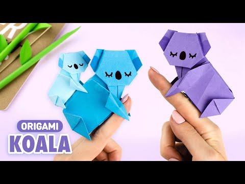 Видео: Оригами Коала из бумаги | Игрушка из бумаги | Origami Paper Koala