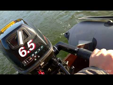 Видео: Лодочный мотор Hangkai ханкай 6.5 4 такта на лодке хантер 2900лк