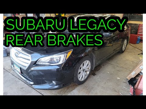 Видео: Замена задних тормозных колодок SUBARU LEGACY 2014–2019 (с электронным стояночным тормозом)