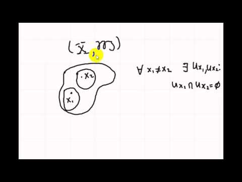 Видео: Интуитивная топология | аксиомы отделимости | хаусдорфовы пространства (Т2-пространства)
