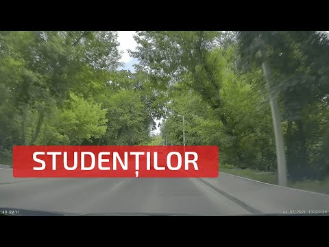 Видео: strada Studenților. Chișinău. Moldova. | улица Студенцилор (Студенческая). Кишинёв. Молдова.