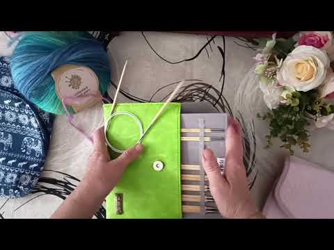 Видео: Ответ на комментарий и покупки с Китая!! Пряжа Coloured wool yarn , спицы кубические бамбук 🧶