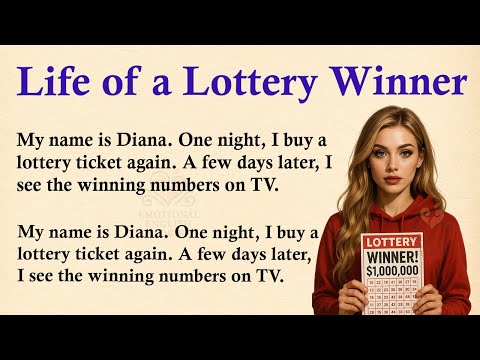 Видео: Жизнь победителя лотереи ✅ Эмоциональная история на английском языке (уровень A1/A2) ✅