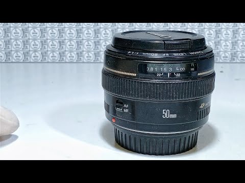 Видео: canon 50mm f1.4 восстановление работы автофокуса