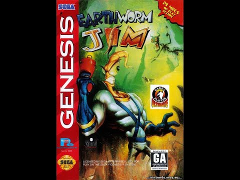 Видео: Earthworm Jim Прохождение на 100% (Sega Rus)