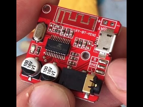 Видео: Аудио приемник Bluetooth 5,0. Стерео модуль 3,7-5V XY-BT-мини из мгн Алиэкспресс. Обзор. Проверка.