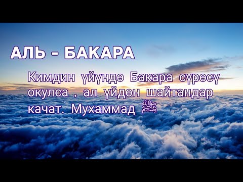 Видео: 2 - Сүрөө. Аль - Бакара сүрөөсү. Кыргызча Мааниси.