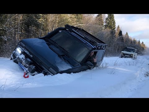 Видео: Нива Урбан с турбо надувом в долгожданном снегу!
