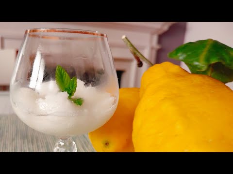 Видео: 🍋 Итальянский Лимонный сорбет "Sorbetto al limone" Низкокалорийный десерты  без лактозы