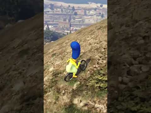 Видео: Спустился с очень высокой горы в Гта 5!