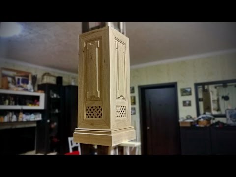 Видео: Деревянная колонна. Отделка интерьера деревом. Часть 3
