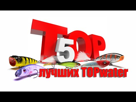 Видео: ТОП 5 лучших топвотеров из моей коробки. Приманки для мелководья.