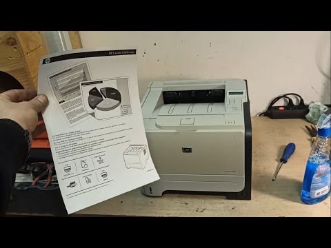 Видео: Грязная печать принтера HP P2055d | Замена термопленки