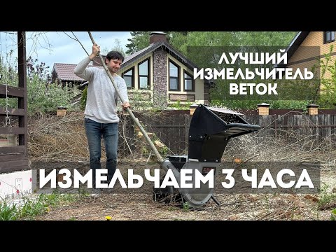 Видео: Измельчаем гору веток ZimAni CS8D. Лучший измельчитель для участка
