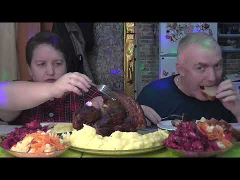 Видео: MUKBANG RUSSIA|КОЛЕНО ВЕПРЯ | PORK KNUCKLE| КАРТОФЕЛЬНОЕ ПЮРЕ КОРЕЙСКАЯ КАПУСТА|чуть ASMR | 먹방|ПЕПСИ