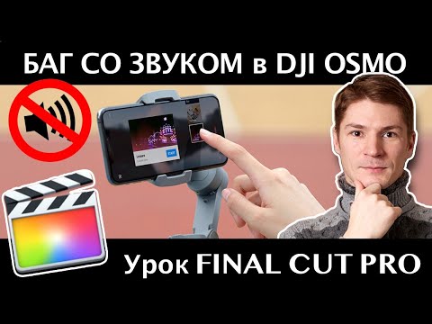 Видео: Баг. Нет звука у файлов DJI OSMO MOBILE / MIMO. Bug: NO SOUND Final Cut Pro video import no audio