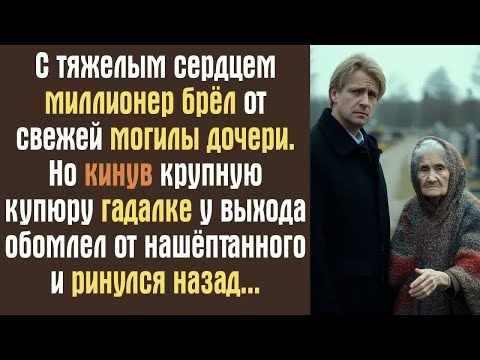 Видео: С тяжелым сердцем миллионер брёл от свежей могилы дочери. Но кинув крупную купюру гадалке у выхода..