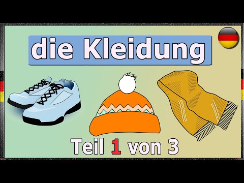 Видео: Одежда на немецком языке – Повседневная одежда (с субтитрами). Часть 1 из 3