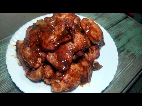 Видео: Куриные бедра в пиве, вкусно, просто и красиво.