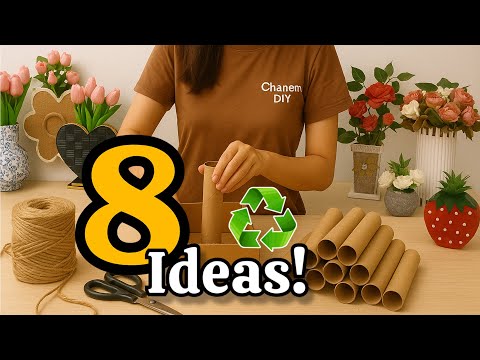 Видео: От отходов к чуду 😍♻️ 8 DIY ваз для цветов, в которые вы влюбитесь!