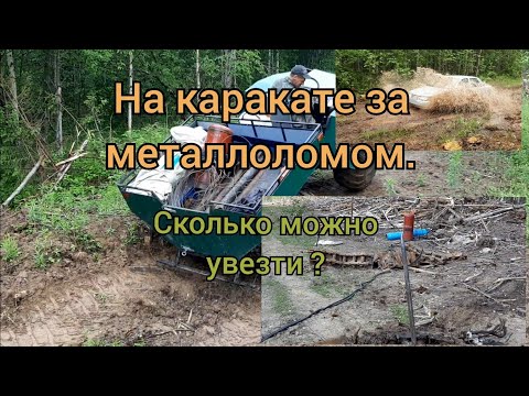 Видео: Болотоход/Каракат/Вепрь 5м. Вывозим металл.