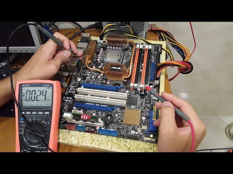 Видео: Ремонт материнской платы Asus P5E3 WS PRO