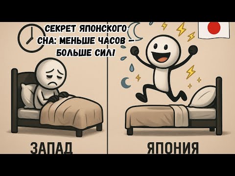 Видео: Как спать МЕНЬШЕ и просыпаться БОДРЫМ (7 японских техник сна)