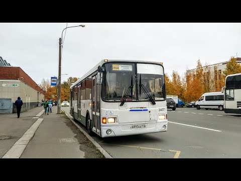Видео: Автобус, маршрут №396а ЛиАЗ-5293.53 б.3437 (16.10.2022) Санкт-Петербург/ Колпино