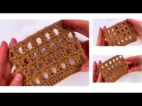 Видео: Этот простой узор крючком ОЧЕНЬ прост и ТАК красив! 😍👌