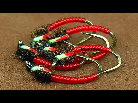 Видео: Вязание мушек на мотыля / Хирономид Buzzer от Mak