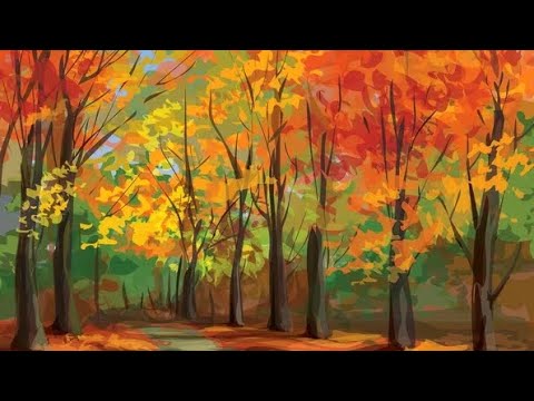 Видео: ХПД(малювання)Тема:"Осінні дерева "
