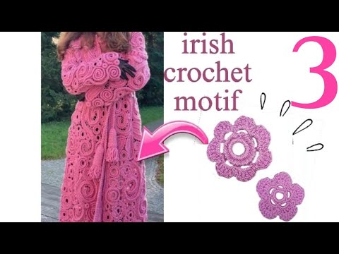 Видео: كارديجان  بالكروشيه الايرلندي3 Улитка из ирландского кружева крючком crochet irish cardigan