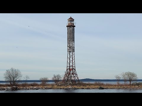 Видео: Онежское озеро , повенецкий залив , маяк БЫЧОК , Катамаран Навигатор