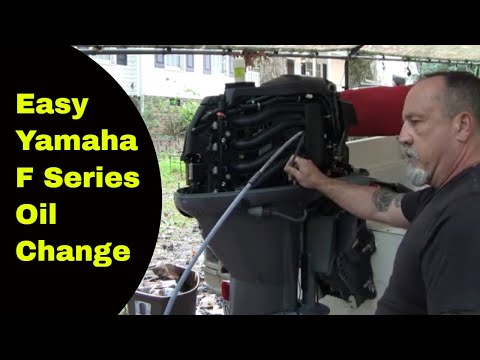 Видео: Как заменить масло в четырёхтактном подвесном лодочном двигателе Yamaha серии F — F70