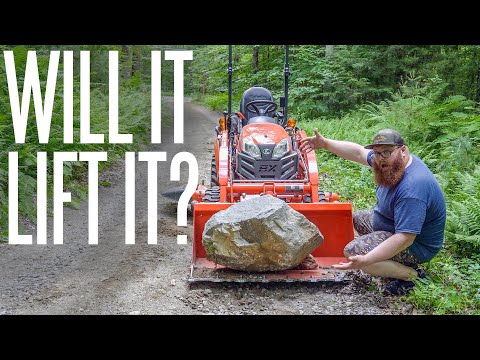 Видео: Максимальная грузоподъемность валунов Kubota BX?