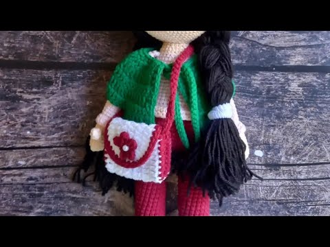 Видео: Вязаная кукла крючком. Вязаная кукла Стеша. Мастер-класс 1 часть.
